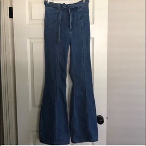 High waisted flare pants
